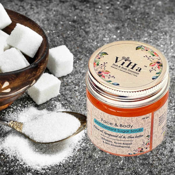Anti Oxidant Sugar Scrub for Face & Body - Image 3